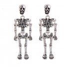 Fashion Nurses Skeleton Skull Stud Earrings Biker Jewelry Wholesale Antique Silver Earrings