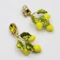 Clip On Earrings Crystal Lemon Fruit Drop Earrings 4 Women Yellow Earrings RudelynsSariSariStore.com