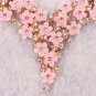 Lovely Set Feminine Cute Pink Resin Flowers Womens Chokers Set Earrings RudelynsSariSariStore.com
