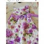 Purple Dress Ready to Ship Floral Dress for Tween Girls Purple Dress 7/8 Years Old Free Headband