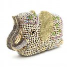 FREE CC BROOCH for Luxury Elephant Shape Party Bags-Luxury Clutch Purses-Golden Evening Bags
