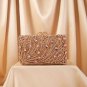 FREE CC BROOCH for Luxury Green Clutches for Women-Sparkly Diamond Crystals Hollow Box