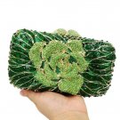 Green Luxury Clutch for Women-Beaded Diamond Evening Bags Party Bags for Women-Green Luxury Purse