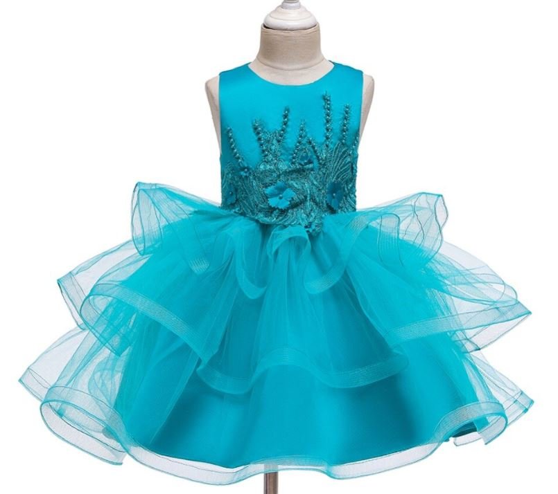 Robe De Fête Twirls And Twigs - Fille - Taille 6 - Rouge/Bleu Turquoise - NEUF