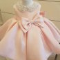 Top Classy Infant Dress for Little Princesses with Pink Double Big Bows Ballgown Pink Birthday Dress