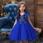 RSSLyn Girls Orange Dresses with Flowers Free Headband Sleeveless Orange Tutu Dress 4t,5t,6t,7-8YO