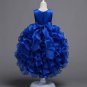 RSSLyn Royal Blue for Girls Dresses for Summer Wedding Outfit Blue Trailing Tail Dress 10 Years Old