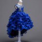 RSSLyn Royal Blue for Girls Dresses for Summer Wedding Outfit Blue Trailing Tail Dress 10 Years Old