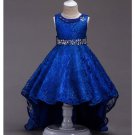 Rsslyn Royal Blue for Girls Christmas Pageant Outfit Blue Trailing Dress 14 Years Old Teenage