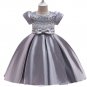 RSSLyn Peterpan Collared Dresses for Girls Same As Picture Short Sleeves Dress for Girls Free Crown