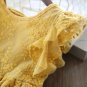 Rsslyn Yellow Dresses for Girls Free Golden Crown Casual Lacy Dress Same As Picture Yellow Tutus
