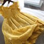 Rsslyn Yellow Dresses for Girls Free Golden Crown Casual Lacy Dress Same As Picture Yellow Tutus