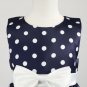 Rsslyn Pink Satin Polka Dots Dresses for Girls Knee-Length Birthday Outfit 4t,5t,6t Girls Free Tiara