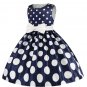 Rsslyn Pink Satin Polka Dots Dresses for Girls Knee-Length Birthday Outfit 4t,5t,6t Girls Free Tiara