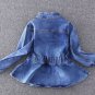 RSSLyn Turtleneck Denim Jackets for Little Girls Western Outfit Denim Fashion Outerwear Kids Clothes