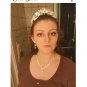 Rsslyn 3pc/SET Birthday Women Jewelries for Women-Floral Crown Pretty Golden Choker and Earrings
