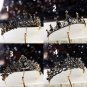 Rsslyn Black Crown Baroque Style Black Tiara for Women Pageant Gothic Show