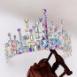 Rsslyn Undeniable Bridal Crowns Full AB Crystal Diadem Headbands Hair Jewelry Geometric Shapes