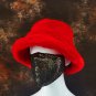 RSSLyn New Christmas Hats Winter Green Hats for Women Super Soft Faux Fur Bucket Hat