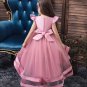 RSSLyn New Trailing Dress for Girls Christmas Pageant Outfit Girls Free TIARA Luxury Green Dress