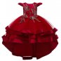RSSLyn New Trailing Dress for Girls Christmas Pageant Outfit Girls Free TIARA Luxury Green Dress