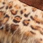 Rsslyn Luxury Leopard Plus Size Woman Extra Long Faux Fur Overcoats for Women Free CC Brooch