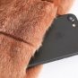 Rsslyn Luxury Leopard Plus Size Woman Extra Long Faux Fur Overcoats for Women Free CC Brooch
