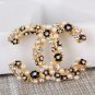 Rsslyn Floral Brooches for Women Wedding Day Bridal Gift Mother of The Bride Golden Brooch