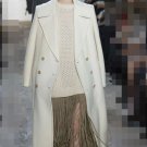Rsslyn Long White Blazers for Women Runaway Overcoats for Women Luxury Style Coats