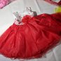Rsslyn SALE Limited Stocks Formal Wear Red Dress for Baby Girls Free Headband Fuller Bottom Tulle