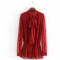 Rsslyn Burgundy Blouse for Women Lacy Tops for Women Turtleneck Lacy Blouse