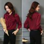 Rsslyn Trendy Blouses for Women Smooth Silk Pink Tops for Women S-3XL