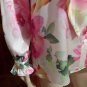 Rsslyn Pastel Pink Blouses for Women High-Quality Satin Blouses with Floral Prints