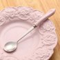 Rsslyn 3pcs/SET Elegant Pink Porcelain Tea Cup, Saucer and Spoon Personal Use Kitchenware