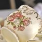 Rsslyn 3pcs/SET European Kitchen Tea Cup Set Peaceful Living Golden Rose Porcelain Personal Use
