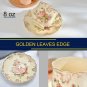 Rsslyn 3pcs/SET European Kitchen Tea Cup Set Peaceful Living Golden Rose Porcelain Personal Use