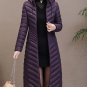 RssLyn Turtleneck Jacket Purple Parka Solid Color Hooded Winter Coats for Women