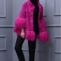 RssLyn Natural Lamb Fur Mongolian Sheep Fur Vogue Green Jackets for Women with Free CC Brooch