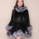 Rsslyn Luxury Black Coats for Women Plus Sizes S-10XL High-Quality Faux Fur Jackets