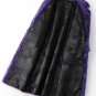 Rsslyn Womens Luxury Overcoats Real Mink Fur Purple Winter Coats