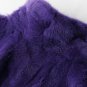 Rsslyn Womens Luxury Overcoats Real Mink Fur Purple Winter Coats