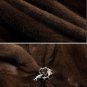 Rsslyn Brown Mink Fur Coats with FREE CC Brooch Faux Mink Fur Hooded Winter Coats