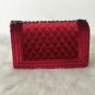 Rsslyn Candy Apple Red Color Free Brooch for Fashion Designer Classy Top Handle Red Shoulder Bags