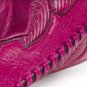 Rsslyn Genuine Leather Bags for Women Pink Totes with Free Brooches