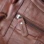 Rsslyn Durable Brown Leather Bags with Free Brooch Fashion Totes for Women