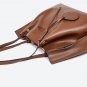 Rsslyn Pleated Blue Leather Bags with Free Brooch Luxury Handbag For Women