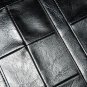 Rsslyn Patchwork Black Leather Briefcases for Men Unisex Free Silver Brooch Coco Pins