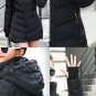 Rsslyn Red Parka with Attached Hand Warmer Fur Hooded Jackets for Women