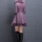 Rsslyn Purple Leather Jackets for Women Free Famous Brooch
