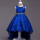 RSSLYN Royal Blue for Girls with Free Silver Tiara